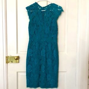 Monique Lhuillier Lace Cocktail Dress (Size 4)